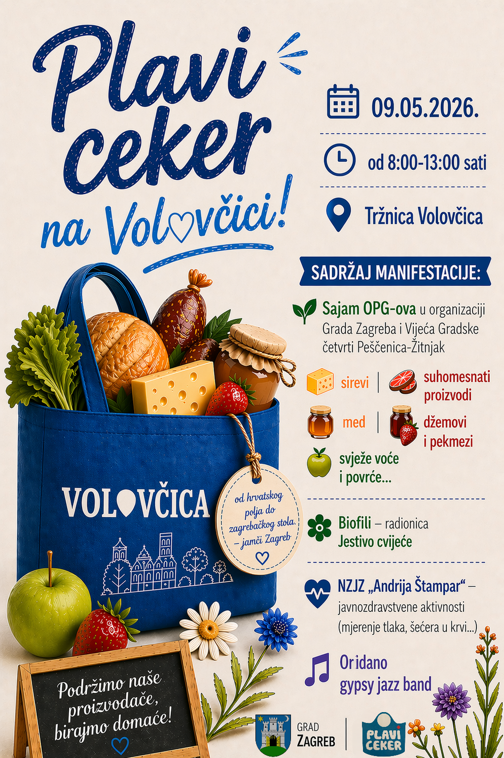 Plavi ceker na Volovčici!